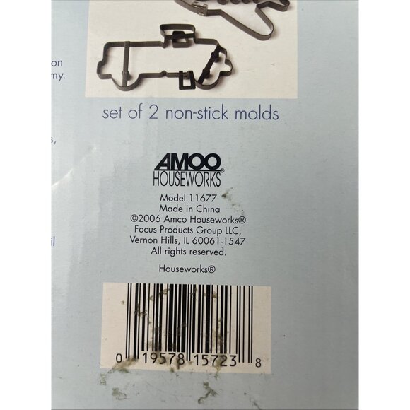 Pancake Molds Airplane/Truck Cut Out Non Stick Metal 2006 - Picture 3 of 9